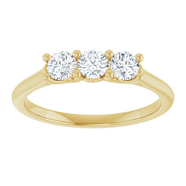 14K White 1/2 CTW Natural Diamond Anniversary Band