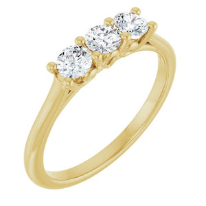 14K Gold Natural Diamond Anniversary Band - Options Available