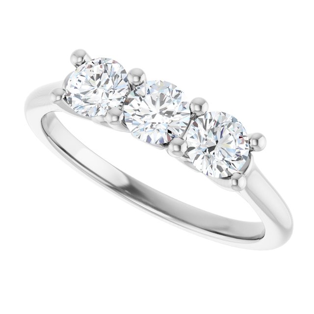 Elegant 14K White Gold 1/2 CTW Natural Diamond Anniversary Ring