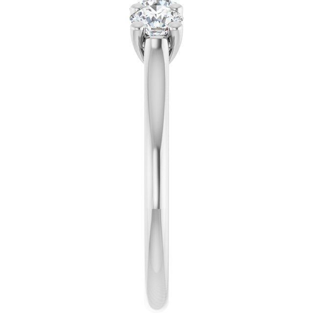 Elegant 14K White Gold 1/2 CTW Natural Diamond Anniversary Ring