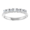 14K White 3/8 CTW Natural Diamond Seven-Stone Anniversary Band