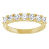 14K White 3/8 CTW Natural Diamond Seven-Stone Anniversary Band