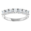 14K White 3/8 CTW Natural Diamond Seven-Stone Anniversary Band