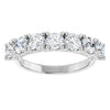 14K White Gold Seven-Stone Diamond Anniversary Band – 3/8 CTW