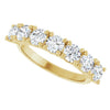 14K White 3/8 CTW Natural Diamond Seven-Stone Anniversary Band