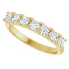 14K White 3/8 CTW Natural Diamond Seven-Stone Anniversary Band