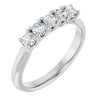 14K White Gold Diamond Anniversary Band – 3/8 CTW Natural Diamonds