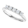 14K White 3/8 CTW Natural Diamond Anniversary Band