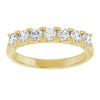 14K White 3/8 CTW Natural Diamond Seven-Stone Anniversary Band