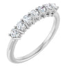 14K White 3/8 CTW Natural Diamond Anniversary Band