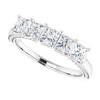 Platinum 1 1/6 CTW Square-Cut Natural Diamond Anniversary Band