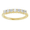 14K White 3/8 CTW Natural Diamond Anniversary Band