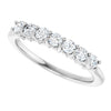 14K White 3/8 CTW Natural Diamond Anniversary Band