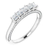 Platinum 1 1/6 CTW Square-Cut Natural Diamond Anniversary Band