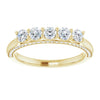 Platinum 1 1/6 CTW Square-Cut Natural Diamond Anniversary Band