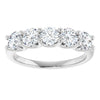 Stunning 14K White Gold Natural Diamond Anniversary Ring with 1 1/3 CTW