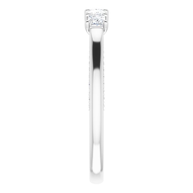 Platinum 1 1/6 CTW Natural Diamond Anniversary Band