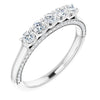 Platinum 1 1/6 CTW Square-Cut Natural Diamond Anniversary Band