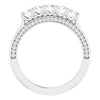 Platinum 1 1/6 CTW Square-Cut Natural Diamond Anniversary Band