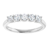 14K White 1 1/3 CTW Natural Diamond Anniversary Band