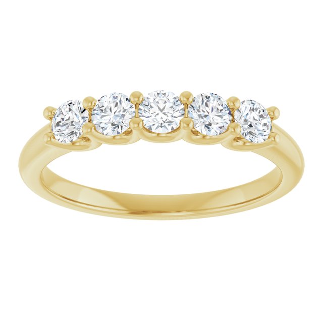 14K White 1 1/3 CTW Natural Diamond Anniversary Band