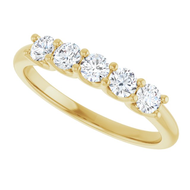 14K White 1 1/3 CTW Natural Diamond Anniversary Band