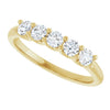 14K White 1 1/3 CTW Natural Diamond Anniversary Band