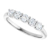 14K White 1 1/3 CTW Natural Diamond Anniversary Band