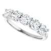 Stunning 14K White Gold Natural Diamond Anniversary Ring with 1 1/3 CTW