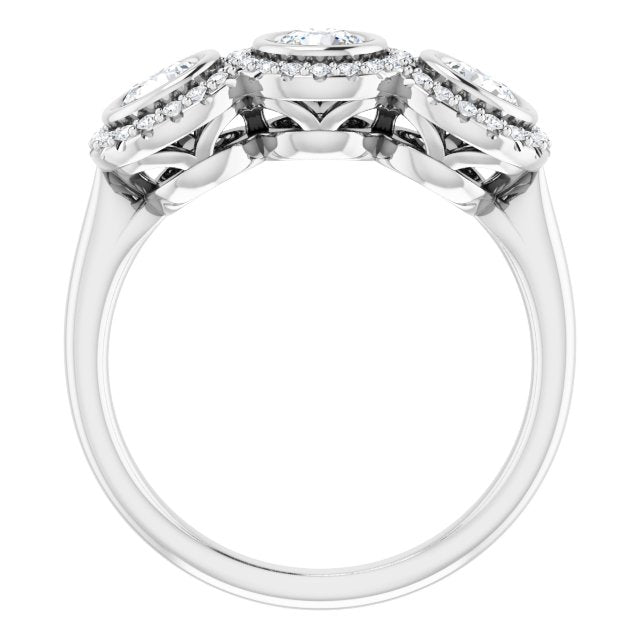 Elegant 14K White Gold 1/2 CTW Natural Diamond Wedding Anniversary Ring