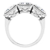 Elegant 14K White Gold 1/2 CTW Natural Diamond Wedding Anniversary Ring