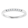 14K White 1/10 CTW Natural Diamond Anniversary Band