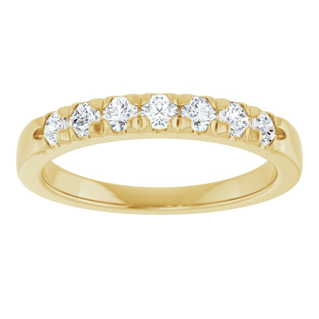 14K White 1/10 CTW Natural Diamond Anniversary Band