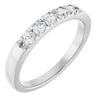 14K White .07 CTW Natural Diamond Anniversary Band