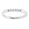 14K White Gold Diamond Anniversary Band with .07 CTW Natural Diamonds