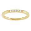 14K White .07 CTW Natural Diamond Anniversary Band