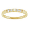 14K White .07 CTW Natural Diamond Anniversary Band