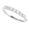 Platinum 5/8 CTW Natural Diamond Anniversary Band