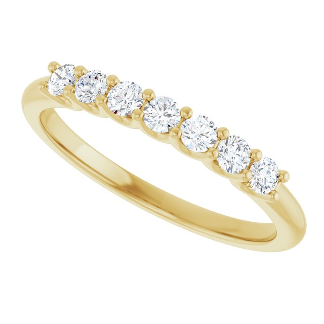 Platinum 5/8 CTW Natural Diamond Elegance Anniversary Band