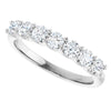 Platinum 5/8 CTW Natural Diamond Elegance Anniversary Band