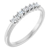 Platinum 5/8 CTW Natural Diamond Elegance Anniversary Band