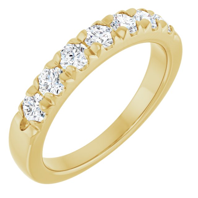 14K White 1/10 CTW Natural Diamond Anniversary Band