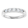 14K White .07 CTW Natural Diamond Anniversary Band