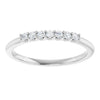 Platinum 5/8 CTW Natural Diamond Anniversary Band