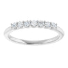 Platinum 5/8 CTW Natural Diamond Elegance Anniversary Band