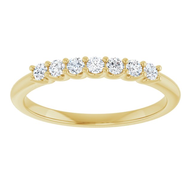 Platinum 5/8 CTW Natural Diamond Elegance Anniversary Band