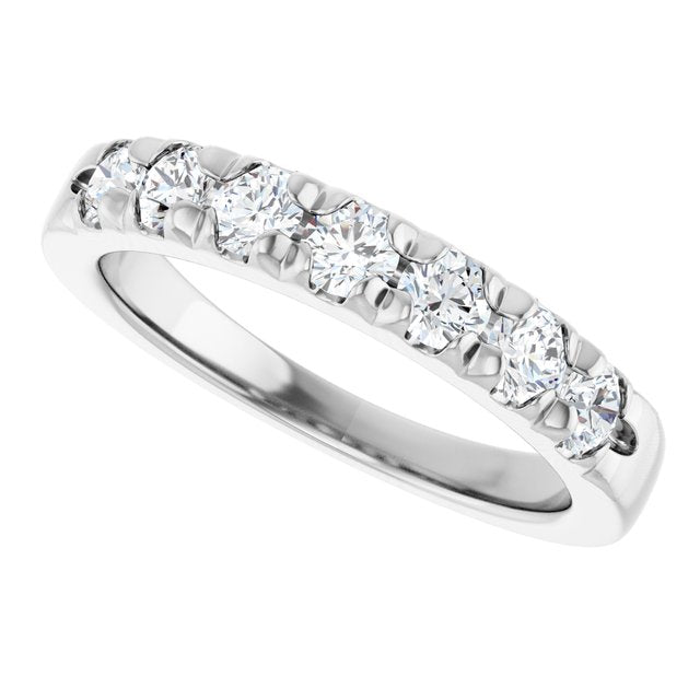 14K White Gold Diamond Anniversary Band with 1/10 CTW Natural Diamonds