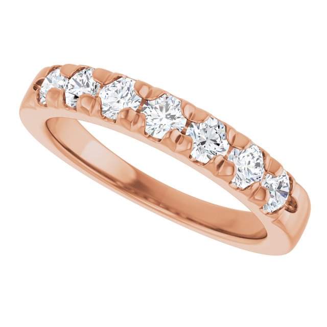 14K White 1/10 CTW Natural Diamond Anniversary Band