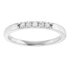 14K White Gold Diamond Anniversary Band with .07 CTW Natural Diamonds