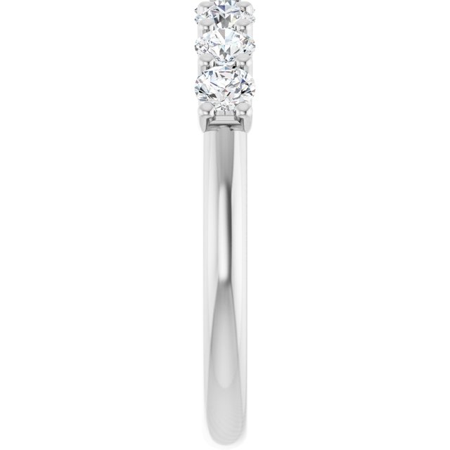 Platinum 5/8 CTW Natural Diamond Elegance Anniversary Band